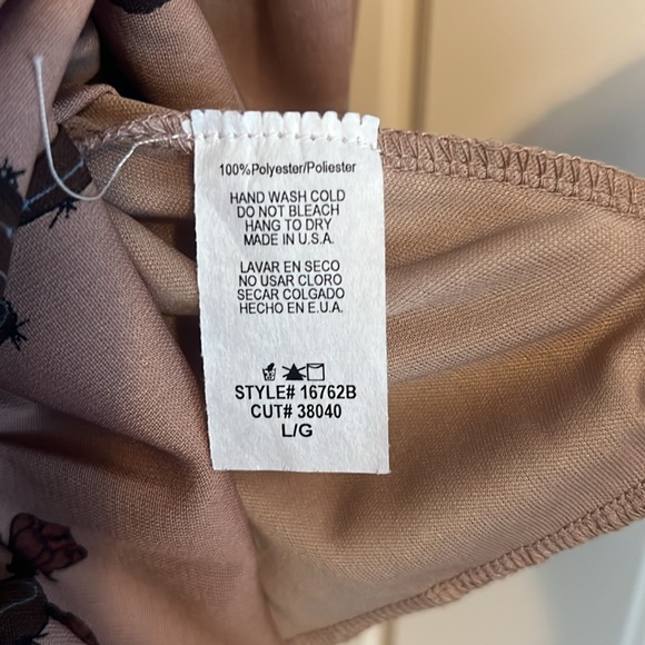 Spaghetti Strap Cactus Print Top - Picture 4 of 5